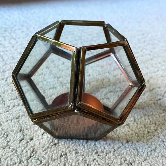 Anthropologie Metalwork Hurricane Votive - Picture 1 of 6